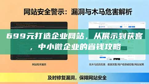 699元打造企业网站，从展示到获客，中小微企业的省钱攻略